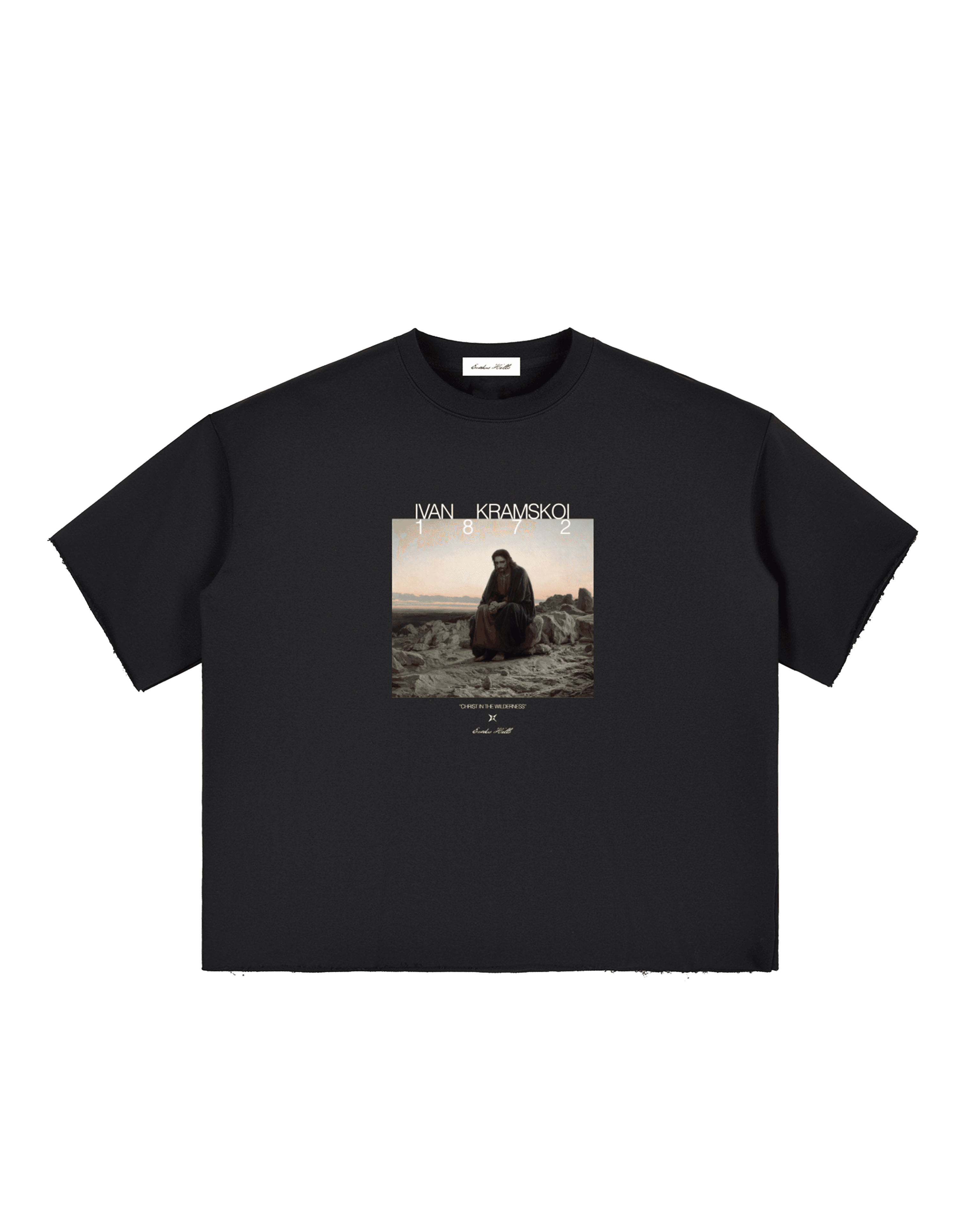 "CHRIST IN THE WILDERNESS" Black Tee